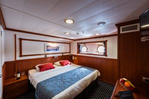 Beautiful cabin inside the Galileo ship
